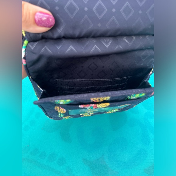 Vera Bradley Party Pineapples Mini Hipster Crossbody Bag and Change Purse - Picture 7 of 11
